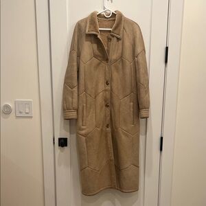 Vintage leather suede coat German designer Josef Wormland